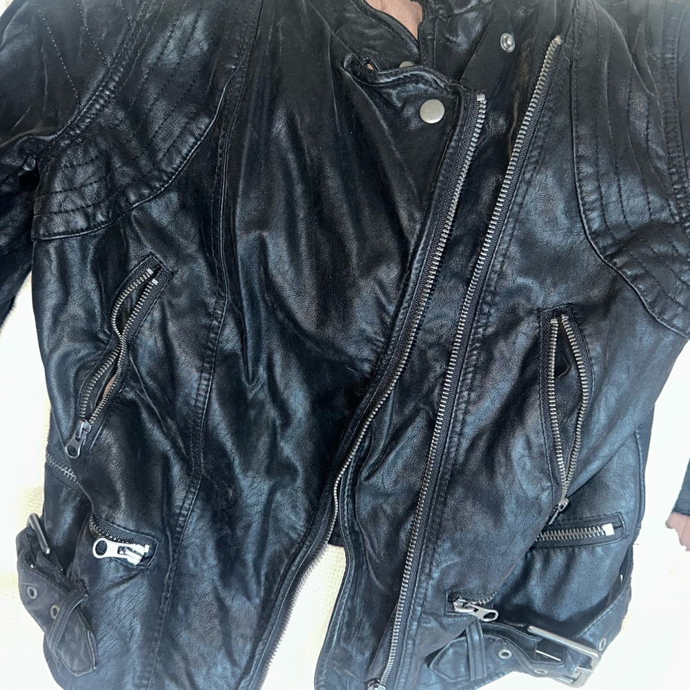 FP Movement by Free People Black Leather Jacket